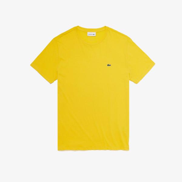 LACOSTE  T/SHIRT M/M - GIALLO - TH6709-US3